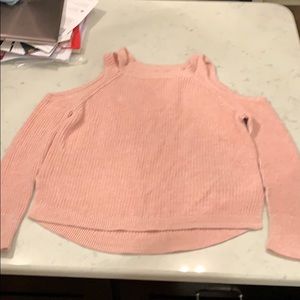 Holistic pink cutout sweater